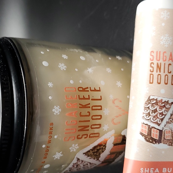 Bath & Body Works Sugared Snickerdoodle Single Wick Candle & Hand Cream - Picture 2 of 2